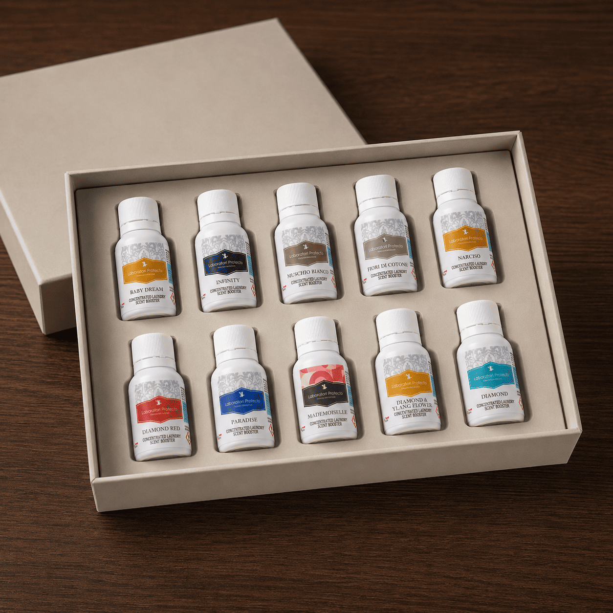 Home 2 Kit Viaggio Olfattivo - 10 essenze profuma bucato da 10ml
