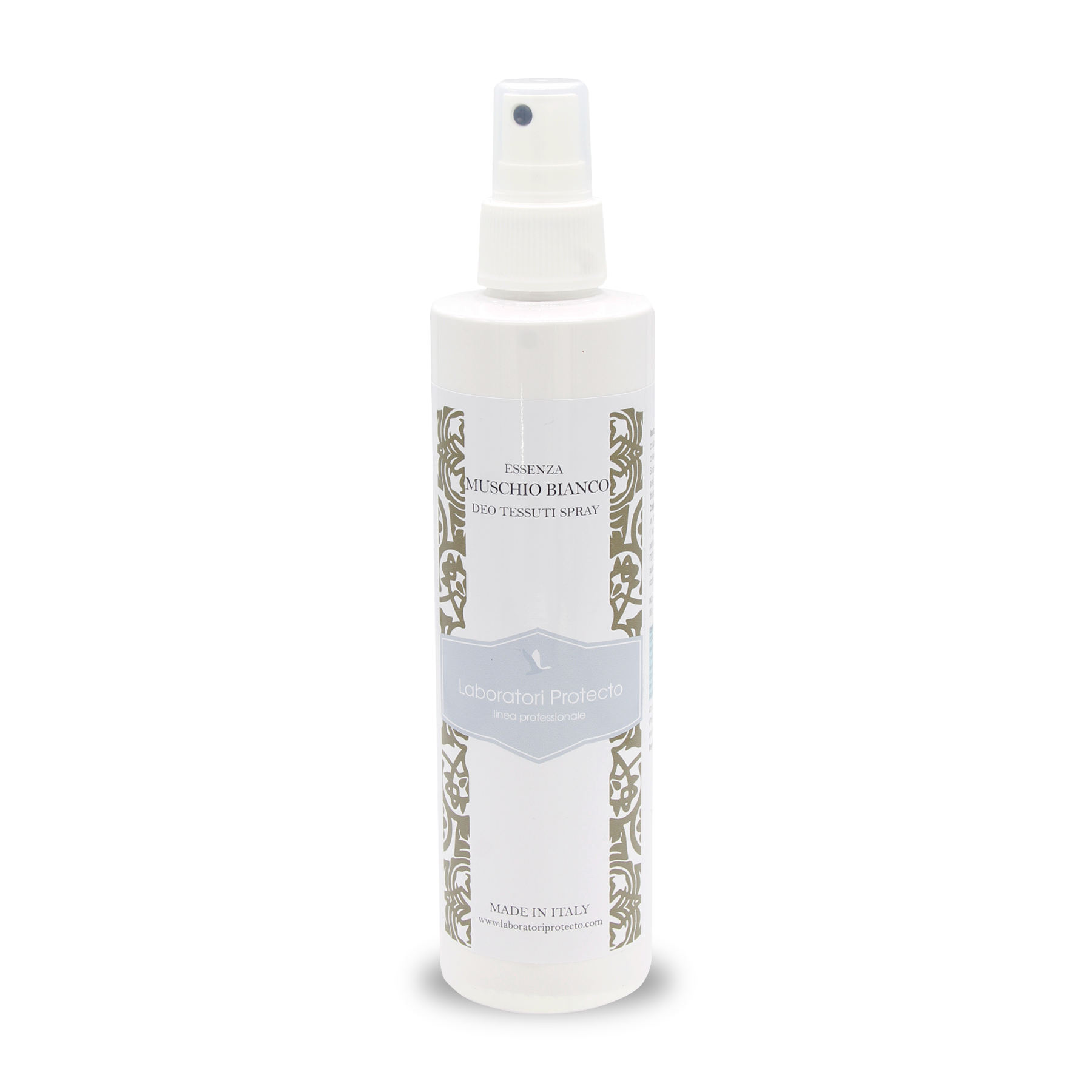 Deo Tessuti Spray Muschio Bianco prodotto da Laboratori Protecto Bergamo Italia